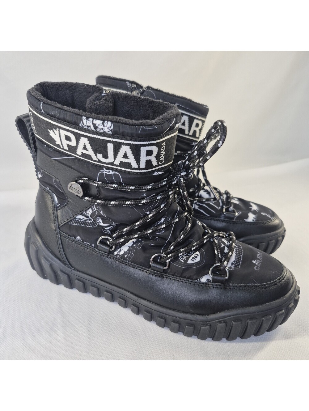 Pajar Canada Women's 7 Movora 2 Winter Snow Boots Black NEW